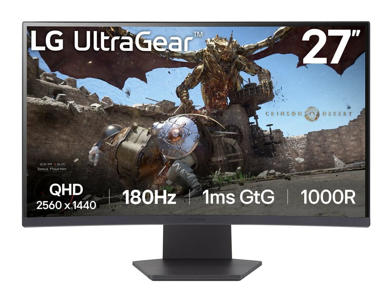 LG 27GS60QC-B Monitor PC 68,6 cm [27] 2560 x 1440 Pixel Quad HD LCD Nero (LG 27 VA MONITOR CURVED 27GS60QC-B)