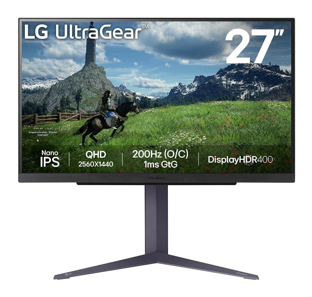LG 27GS85Q-B Monitor PC 68,6 cm [27] 2560 x 1440 Pixel Quad HD Nero, Grigio, Viola (LG)