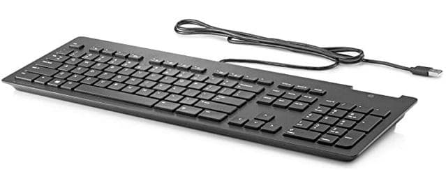 HP 911502-DX1 tastiera Ufficio USB Nero (Usb Slim Smartcard Ccid Kb - 911502-DX1, Full-size [100%], - 911502-DX1, Full-size [100%], USB, Mechanical, Black - Warranty: 6M)