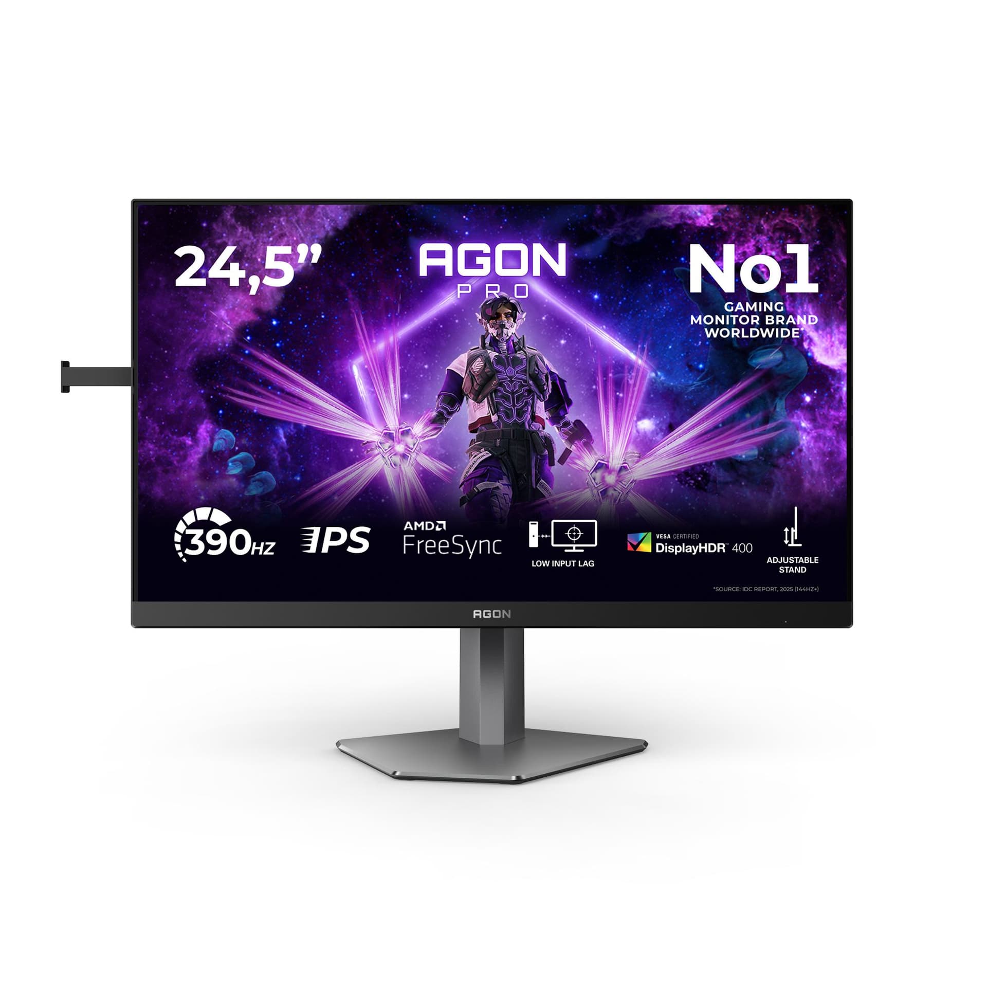 AOC AGON PRO AG256FS Monitor PC 62,2 cm [24.5] 1920 x 1080 Pixel Full HD LCD Nero (AOC AGON PRO AG256FS - AG6 Series - LED monitor - gaming - 25 [24.5 viewable] - 1920 x 1080 Full HD [1080p] @ 390 Hz - Fast IPS - 400 cd/mÂ² - 1000:1 - DisplayHDR 400 