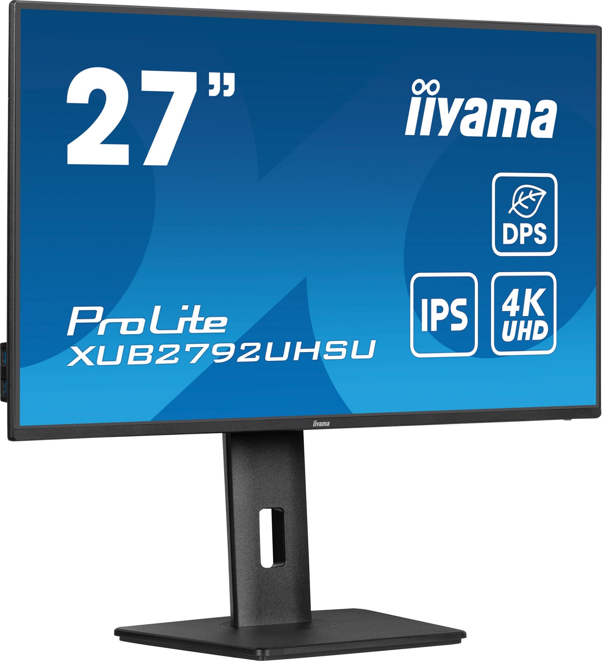 iiyama ProLite XUB2792UHSU-B6 Monitor PC 68,6 cm [27] 3840 x 2160 Pixel 4K Ultra HD LED Nero (iiyama ProLite XUB2792UHSU-B6 - Monitor a LED - 27 - 3840 x 2160 4K @ 60 Hz - IPS - 350 cd/mÂ² - 1300:1 - 4 ms - HDMI, DisplayPort, USB-C - altoparlanti - n