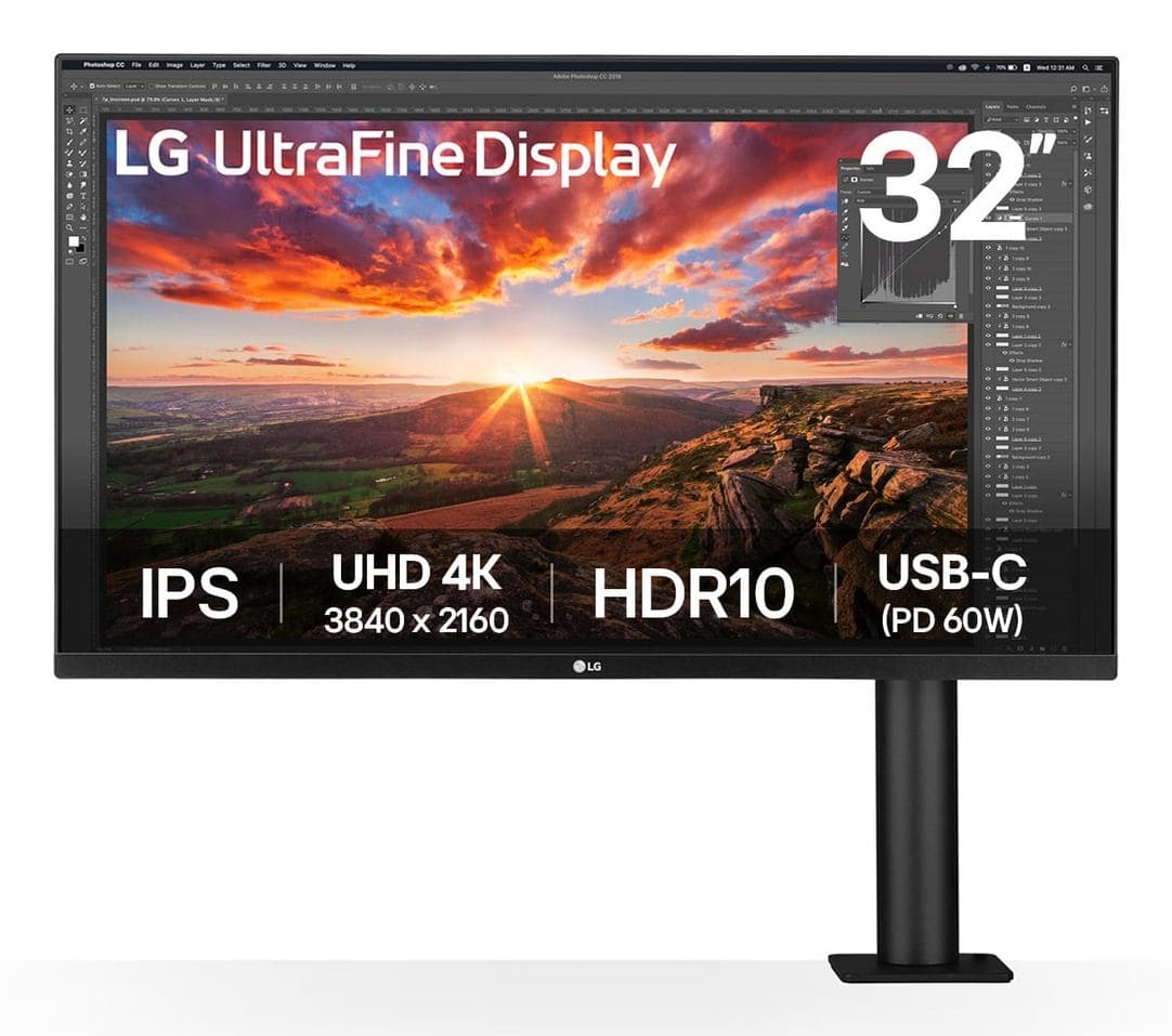 LG 32UN880K-B Monitor PC 80 cm [31.5] 3840 x 2160 Pixel 4K Ultra HD LCD Nero (32IN IPS 3840X2160 16:9 5MS - 1000:1 HDMI/DISPLAYPORT/USB/HPHN)