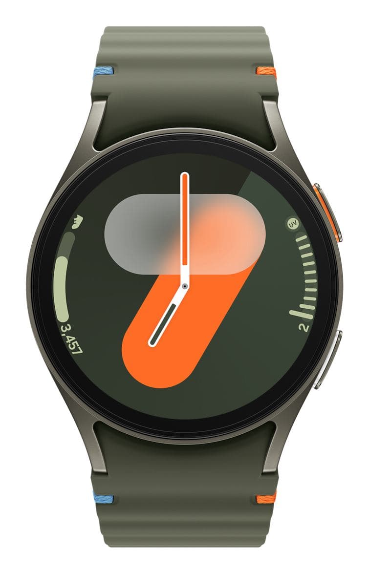 Samsung Galaxy Watch7 3,3 cm [1.3] AMOLED 40 mm Digitale 432 x 432 Pixel Touch screen Verde Wi-Fi GPS [satellitare] (Samsung Galaxy Watch7 - 40 mm - smart watch with sport band - rubber - green - band size: S/M - display 1.3 - 32 GB - NFC, Wi-Fi, Blu