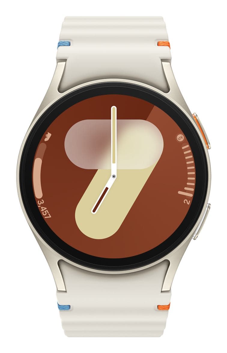 Samsung Galaxy Watch7 3,3 cm [1.3] AMOLED 40 mm Digitale 432 x 432 Pixel Touch screen 4G Crema Wi-Fi GPS [satellitare] (Samsung Galaxy Watch7 - 40 mm - smart watch with sport band - rubber - band size: S/M - display 1.3 - 32 GB - LTE, NFC, Wi-Fi, Blu