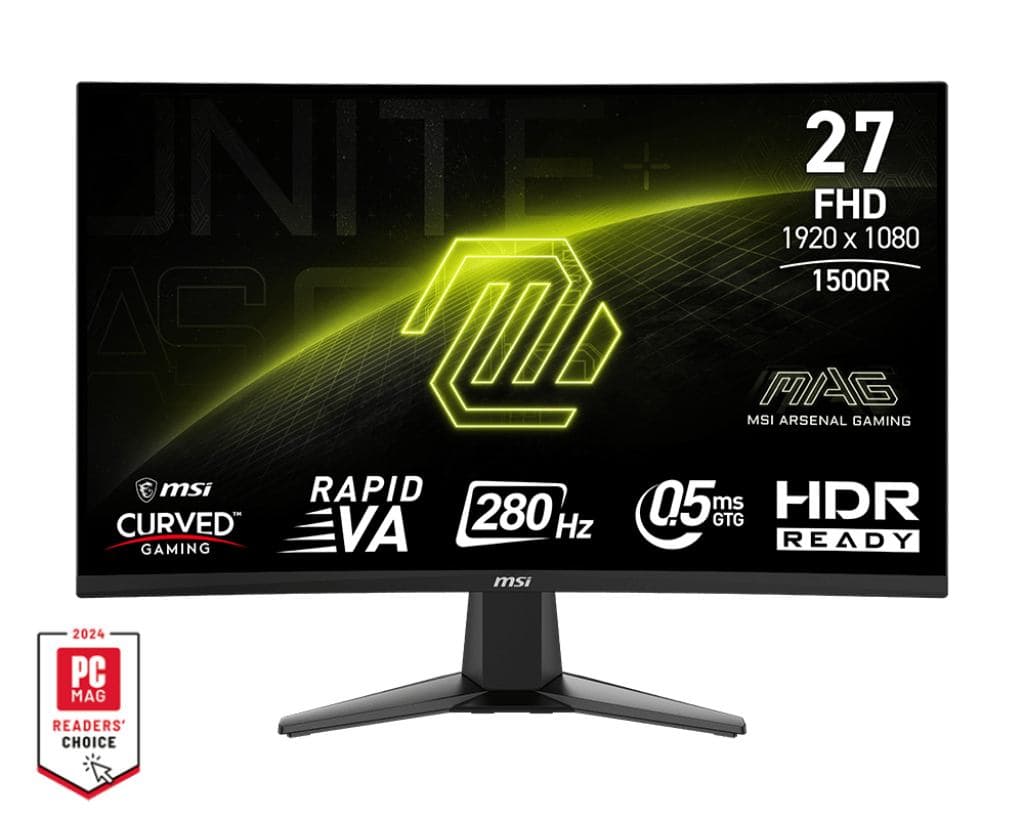MSI MAG 276CXF Monitor PC 68,6 cm [27] 1920 x 1080 Pixel Full HD LCD Nero (MSI 27 MAG 276CXFDE [null cm [null Zol)