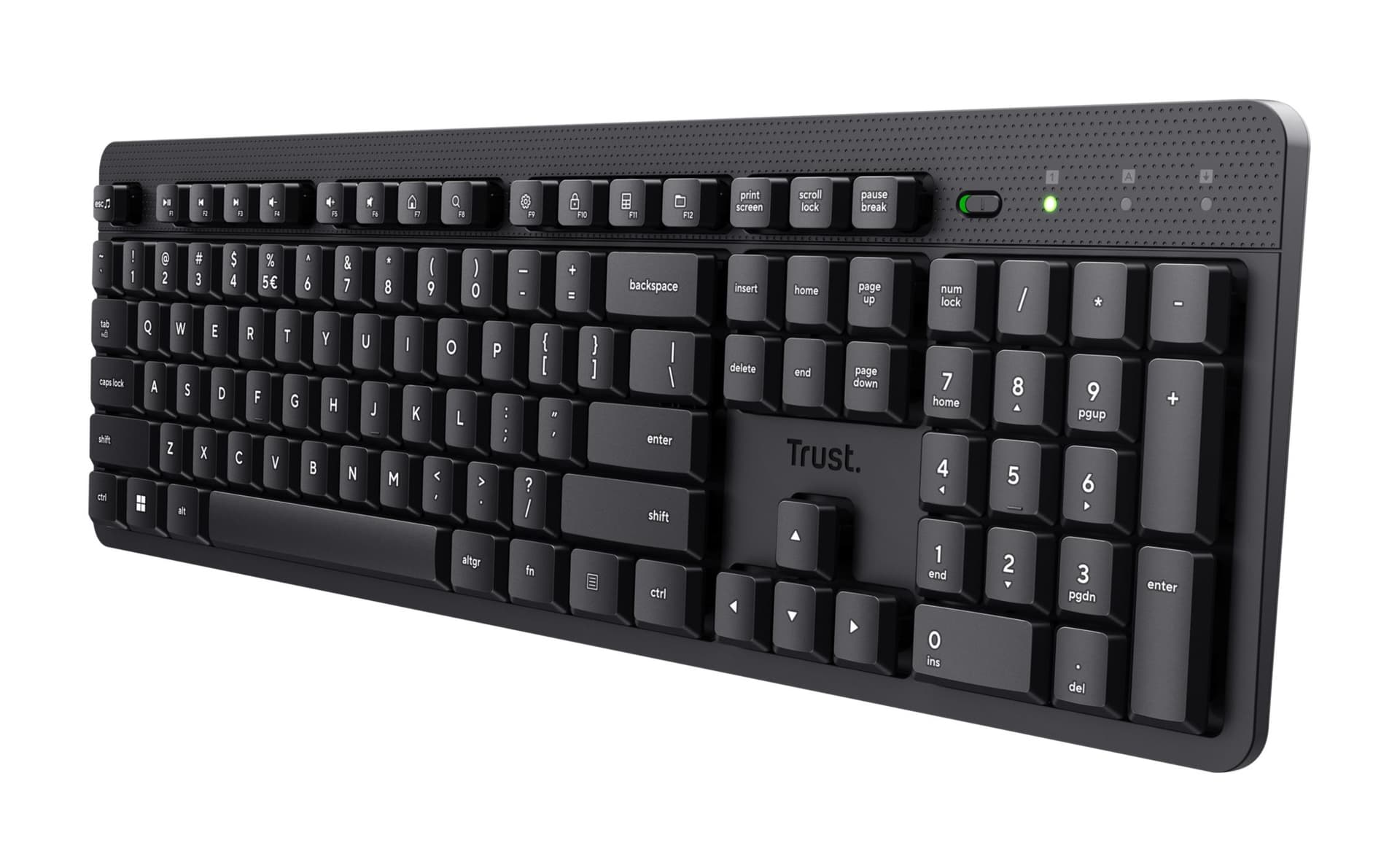 Trust Ody II tastiera Ufficio RF Wireless QWERTY Inglese UK Nero ([ON PROMO] ODY II WIRELESS KEYBOARD UK) - Versione UK