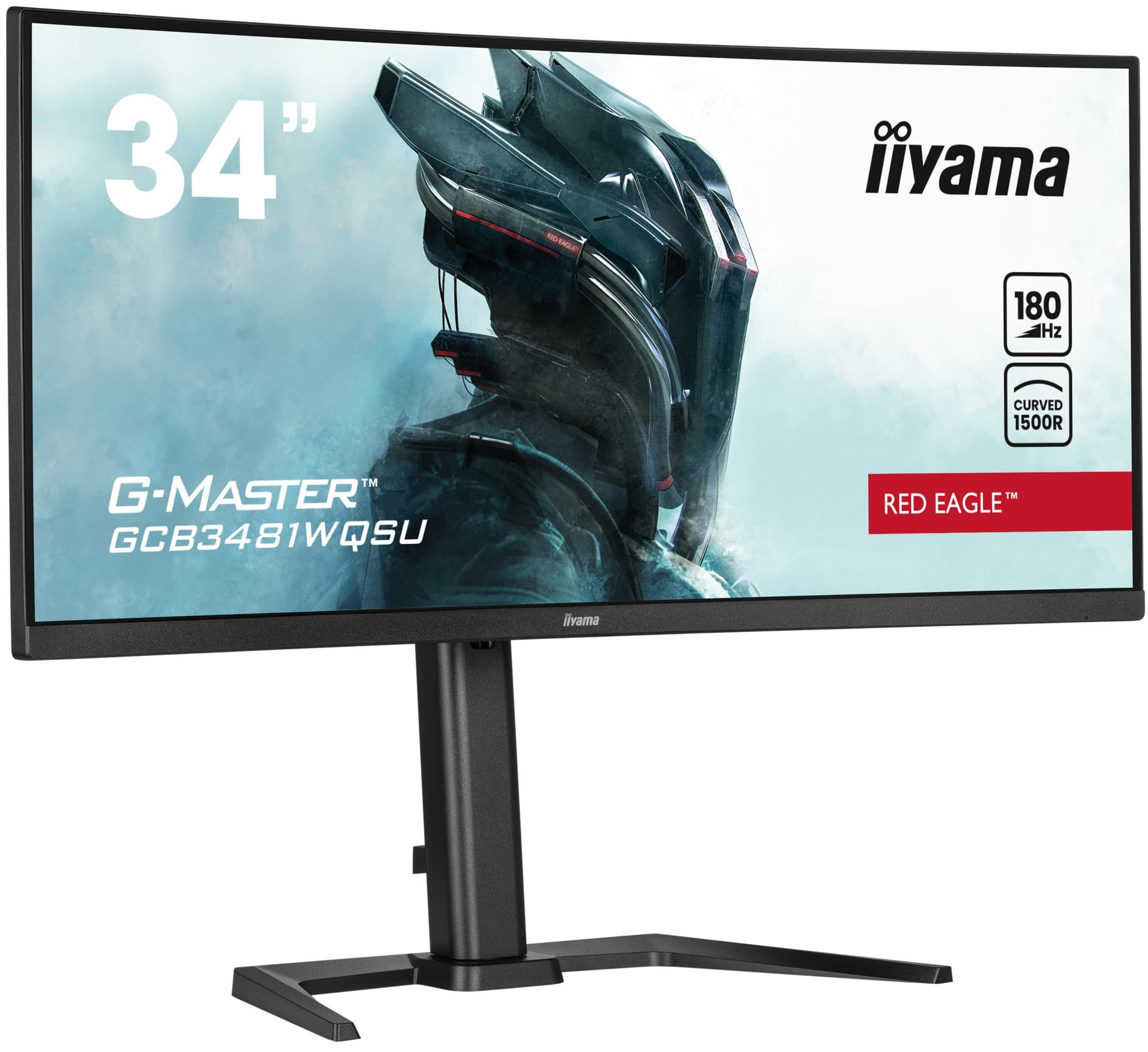 iiyama G-MASTER GCB3481WQSU-B1 Monitor PC 86,4 cm [34] 3440 x 1440 Pixel UltraWide Quad HD LCD Nero (iiyama - G-MASTER RED EAGLE CURVED)