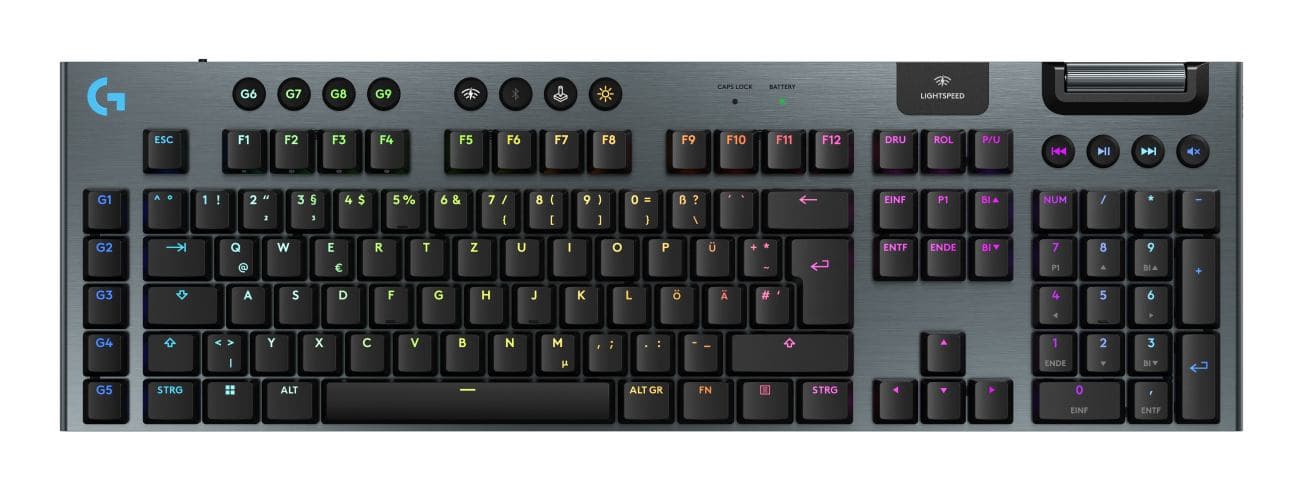 Logitech G G915 X LIGHTSPEED (G915 X LIGHTSPEED - WRLS G KB -BLACK-DEU-EMEA28I-935) - Versione Tedesca