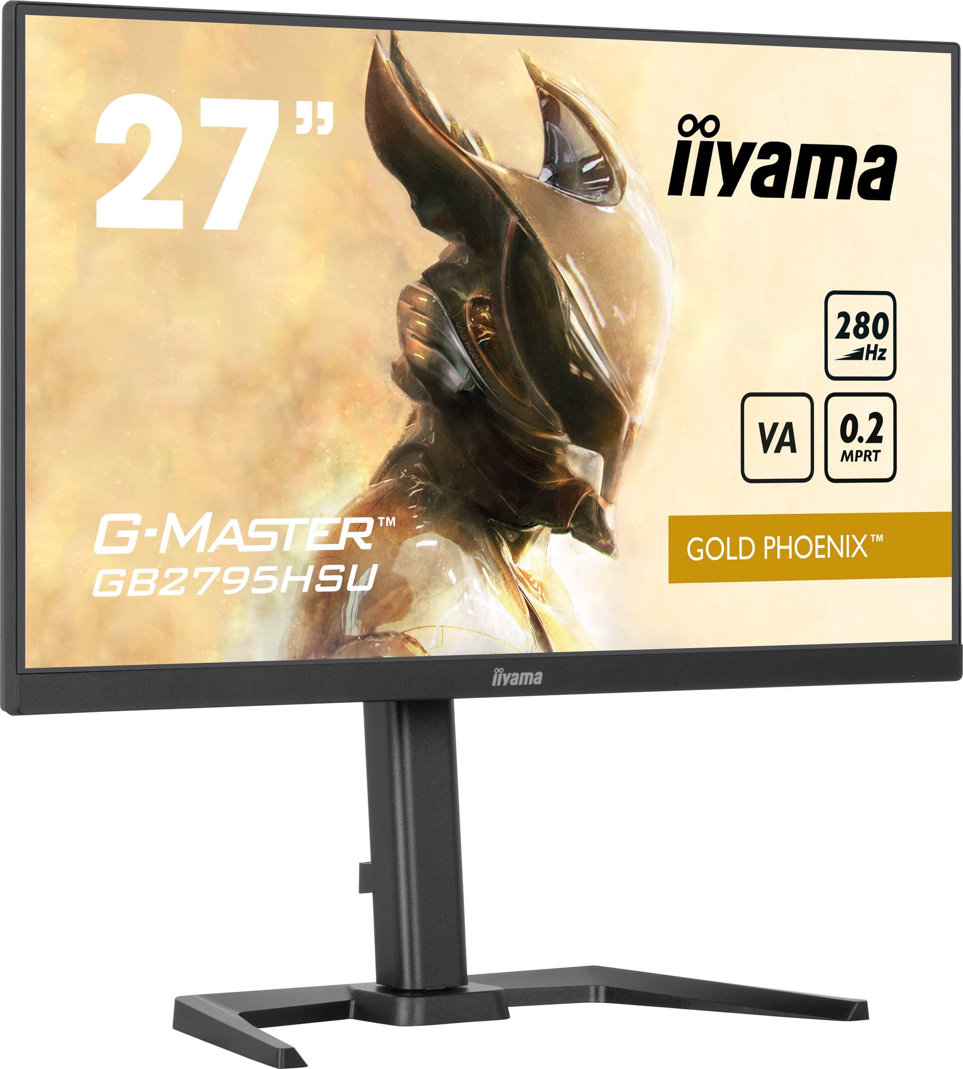 iiyama GB2795HSU-B1 Monitor PC 68,6 cm [27] 1920 x 1080 Pixel Full HD LED Nero (iiyama G-MASTER GB2795HSU-B1 27 inch Monitor, Full HD, 0.2ms, HDMI, DisplayPort, HDCP, USB Hubx4, Freesync, 280Hz, Speakers, Black, Internal PSU, Height Adjust, Pivot, VE