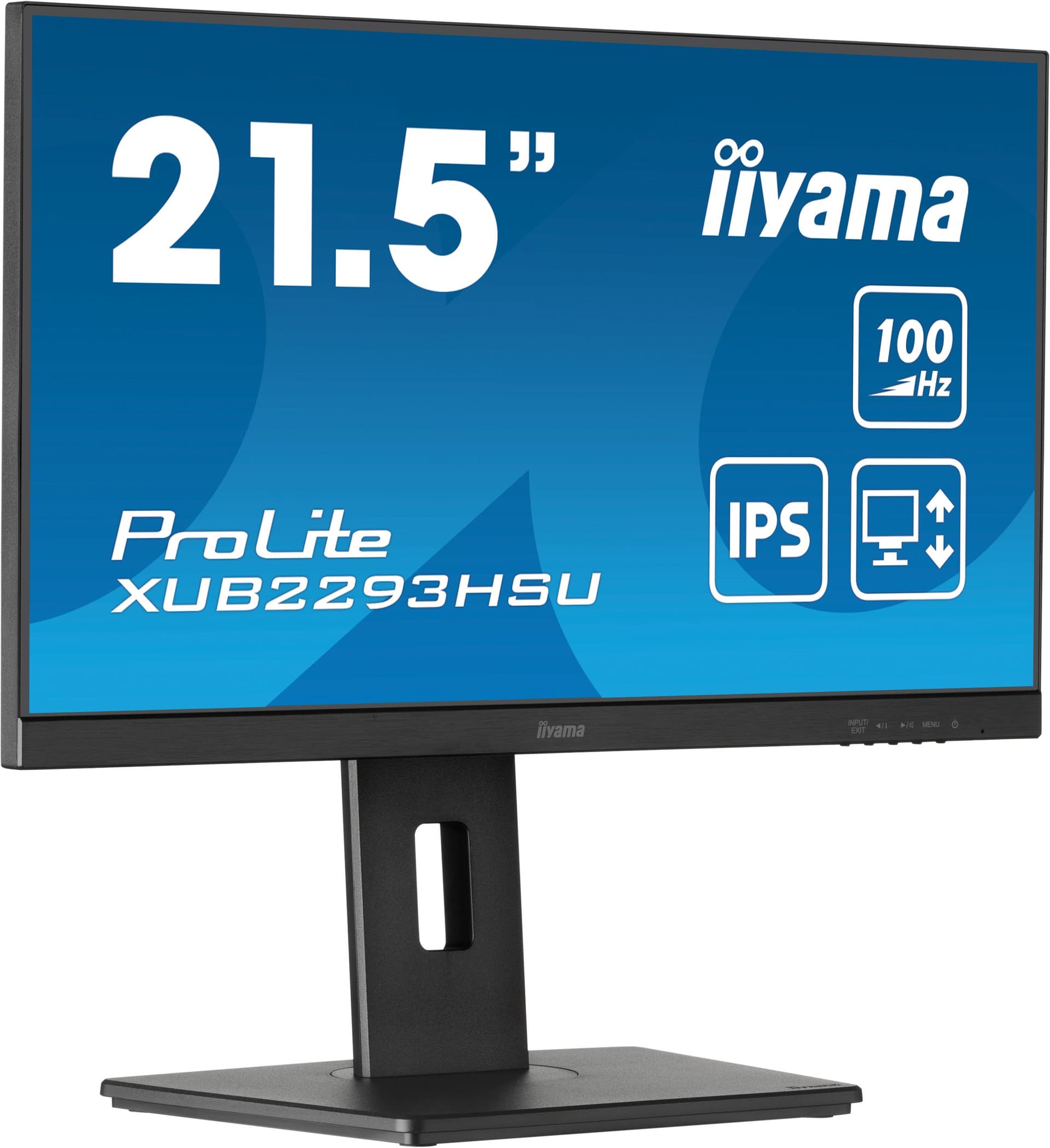iiyama ProLite XUB2293HSU-B7 Monitor PC 54,6 cm [21.5] 1920 x 1080 Pixel Full HD LED Nero (iiyama ProLite XUB2293HSU-B7 - Monitor a LED - 21.5 - 1920 x 1080 Full HD [1080p] @ 100 Hz - IPS - 300 cd/mÂ² - 1000:1 - 1 ms - HDMI, DisplayPort - altoparlant