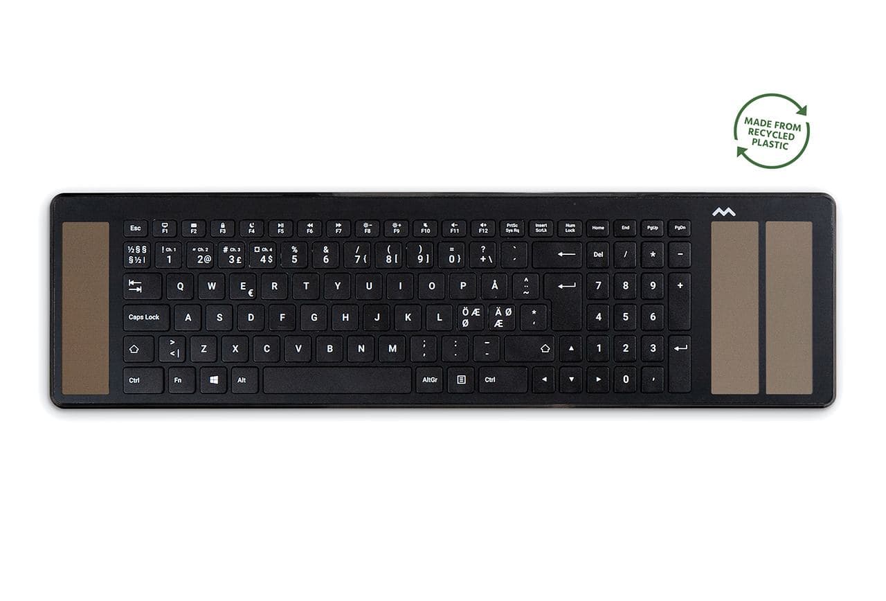 Mousetrapper Type - Nordic tastiera Ufficio USB + Bluetooth Nero (Mousetrapper - tastatur - QWERTY - Nor)