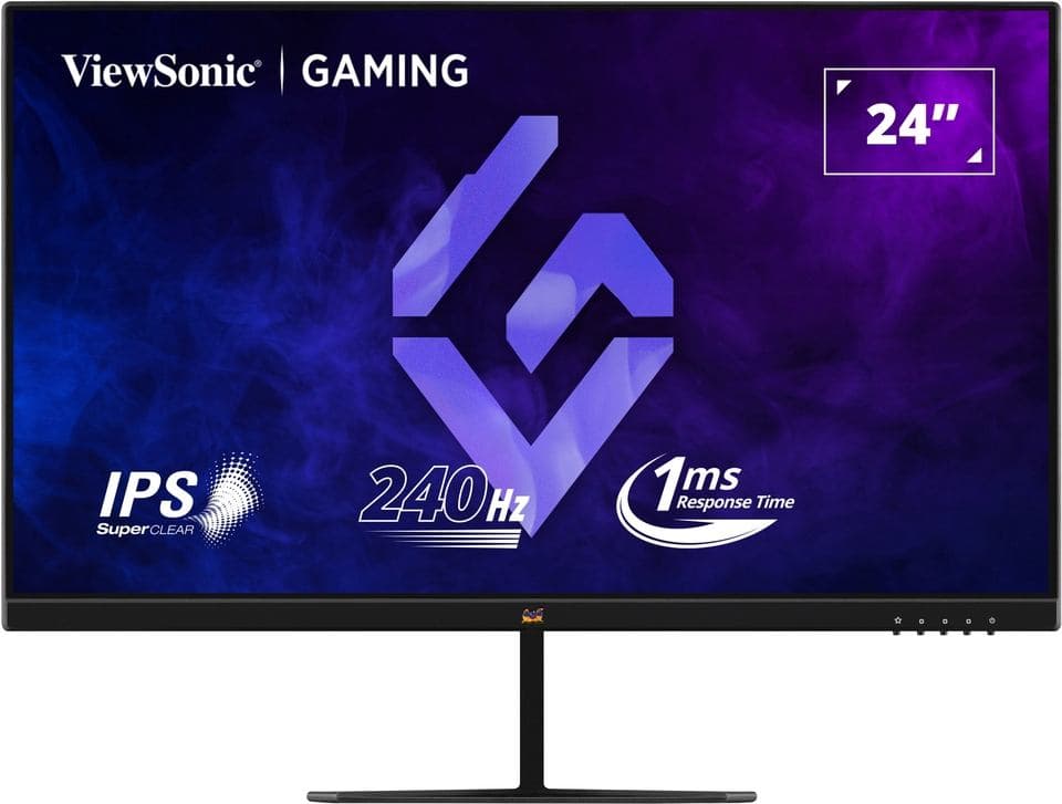 Viewsonic VX Series VX2479A-HD-PRO Monitor PC 61 cm [24] 1920 x 1080 Pixel Full HD LED Nero (ViewSonic VX2479A-HD-PRO - LED monitor - gaming - 24 [23.8 viewable] - 1920 x 1080 Full HD [1080p] @ 240 Hz - IPS - 250 cd/mÂ² - 1000:1 - HDR10 - 1 ms - 2xHD