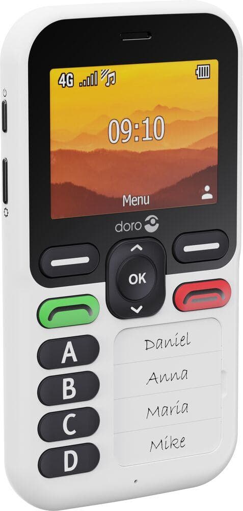 Doro Leva X10 6,1 cm [2.4] 117 g Nero, Bianco Telefono per anziani (LEVA X10 BLACK WHITE - .)