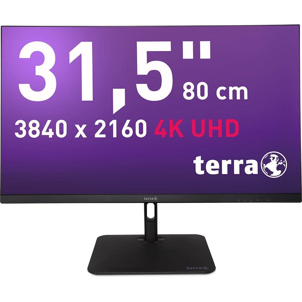 TERRA 3030234 Monitor PC 80 cm [31.5] 3840 x 2160 Pixel 4K Ultra HD LCD Nero (TERRA LCD/LED 3295W PV 4K IPS black USB-C/DP/HDMI)