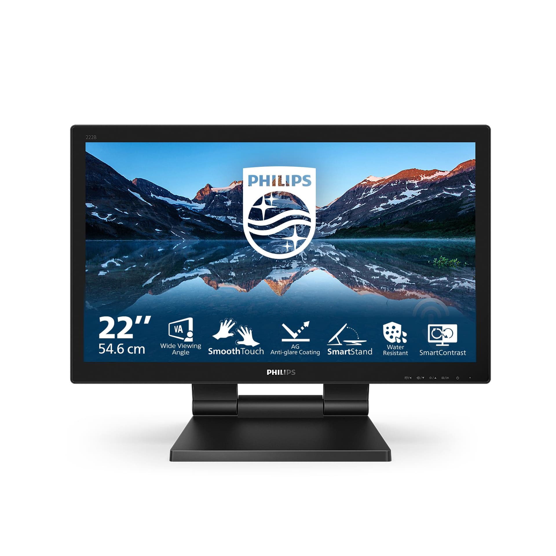 Philips B Line 222B9TA/00 Monitor PC 54,6 cm [21.5] 1920 x 1080 Pixel Full HD LCD Touch screen Da tavolo Nero (Philips B Line 222B9T - Monitor a LED - 22 [21.5 visualizzabile] - touchscreen - 1920 x 1080 Full HD [1080p] @ 60 Hz - VA - 3000:1 - HDMI, 