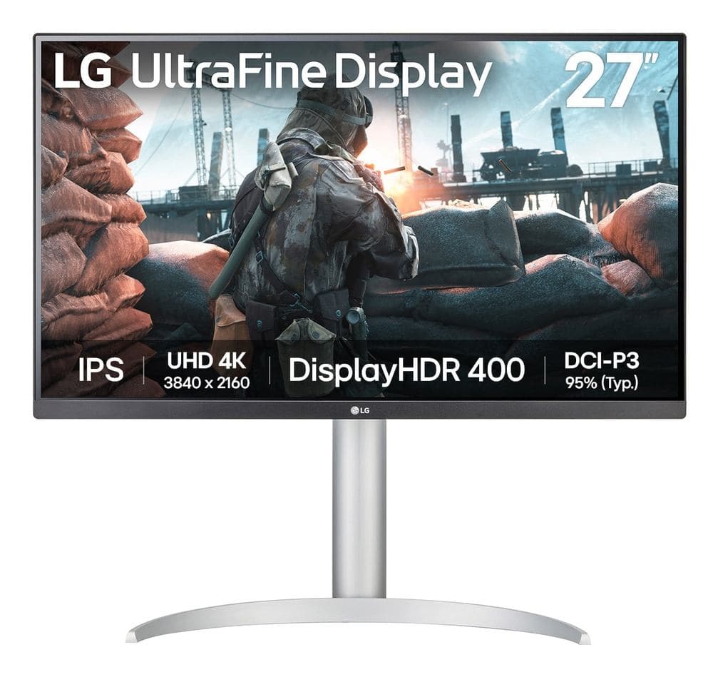 LG 27UP650K-W Monitor PC 68,6 cm [27] 3840 x 2160 Pixel 4K Ultra HD Bianco (27UP650K-W 27IN IPS UHD 4K - 3840X2160 16:9 5MS 1000:1 HDMI/D)