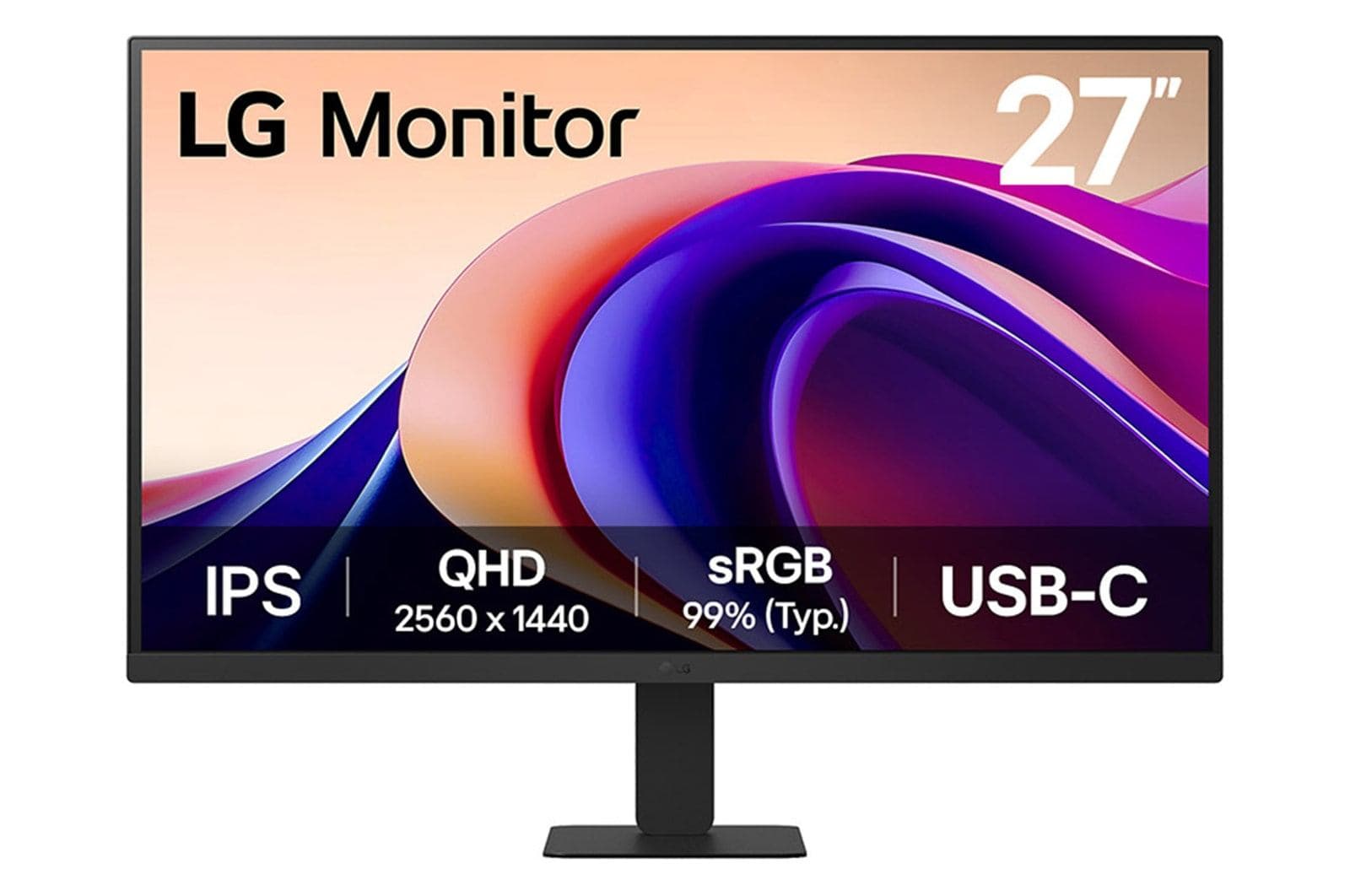 LG 27U631A-B Monitor PC 68,6 cm [27] 2560 x 1440 Pixel Quad HD Nero (27U631A-B 27IN IPS QHD 5MS - 2560X1440 16:9 1000:1 HDMI/USB)