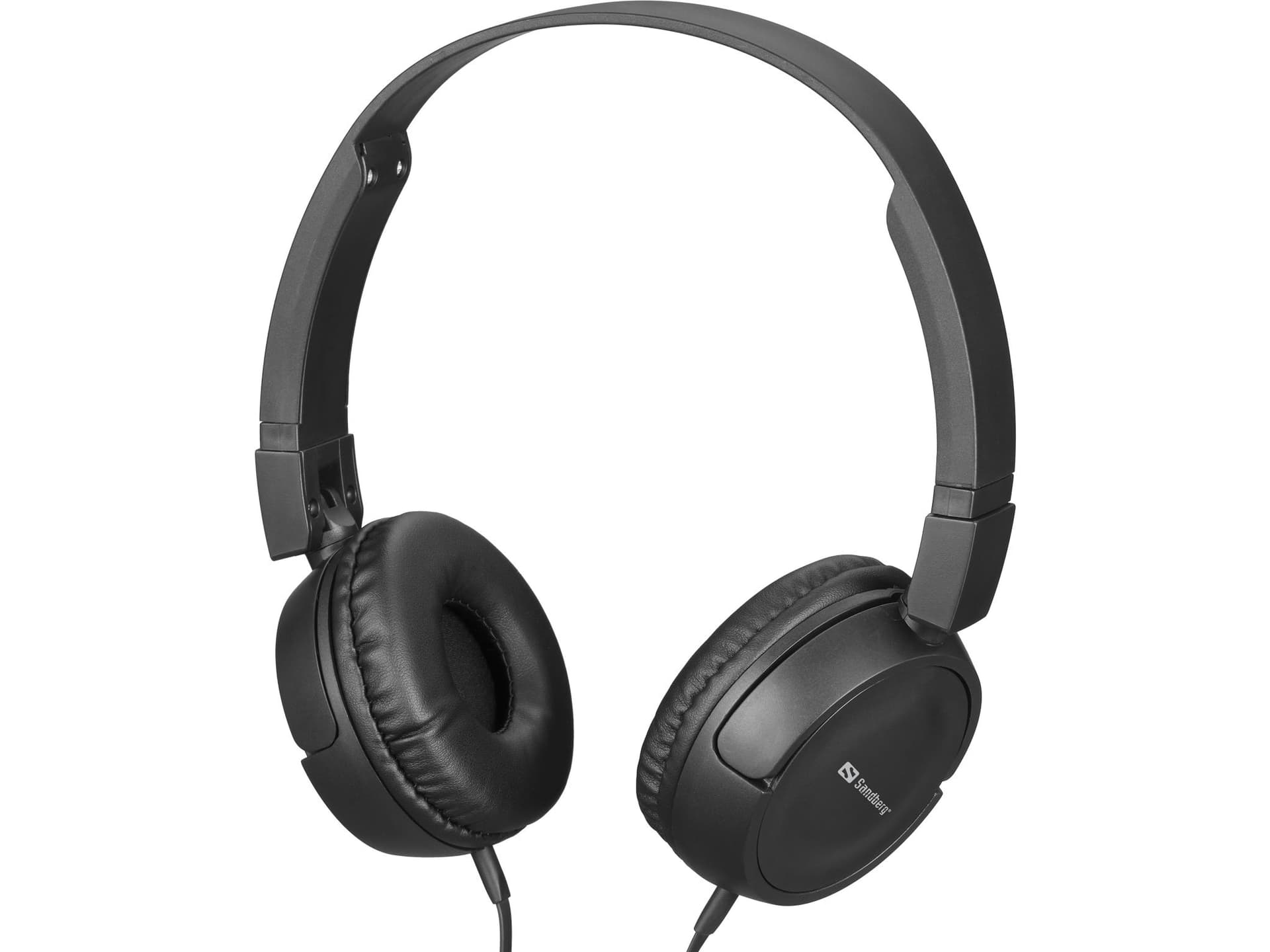 Sandberg Saver MiniJack HeadPhoneTravel Cuffie Cablato A Padiglione Viaggiare Nero (Saver MiniJack HeadPhoneTravel - Warranty: 60M)