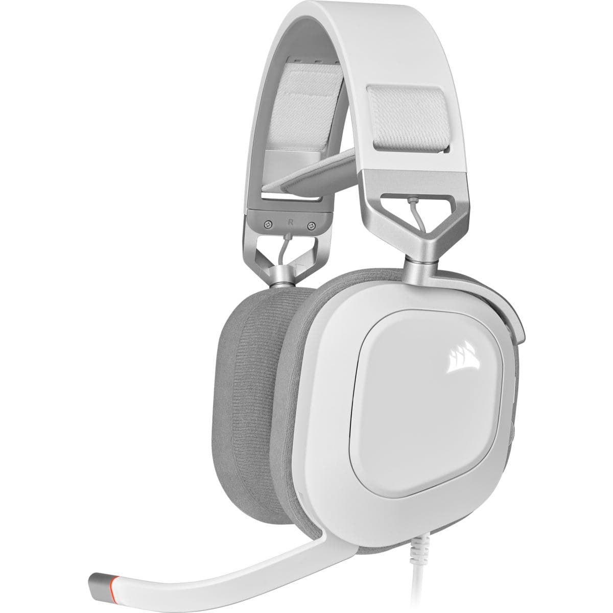 Corsair HS80 RGB USB Auricolare Cablato Portatile Gaming Bianco (HS80 RGB USB WHITE HEADSET)