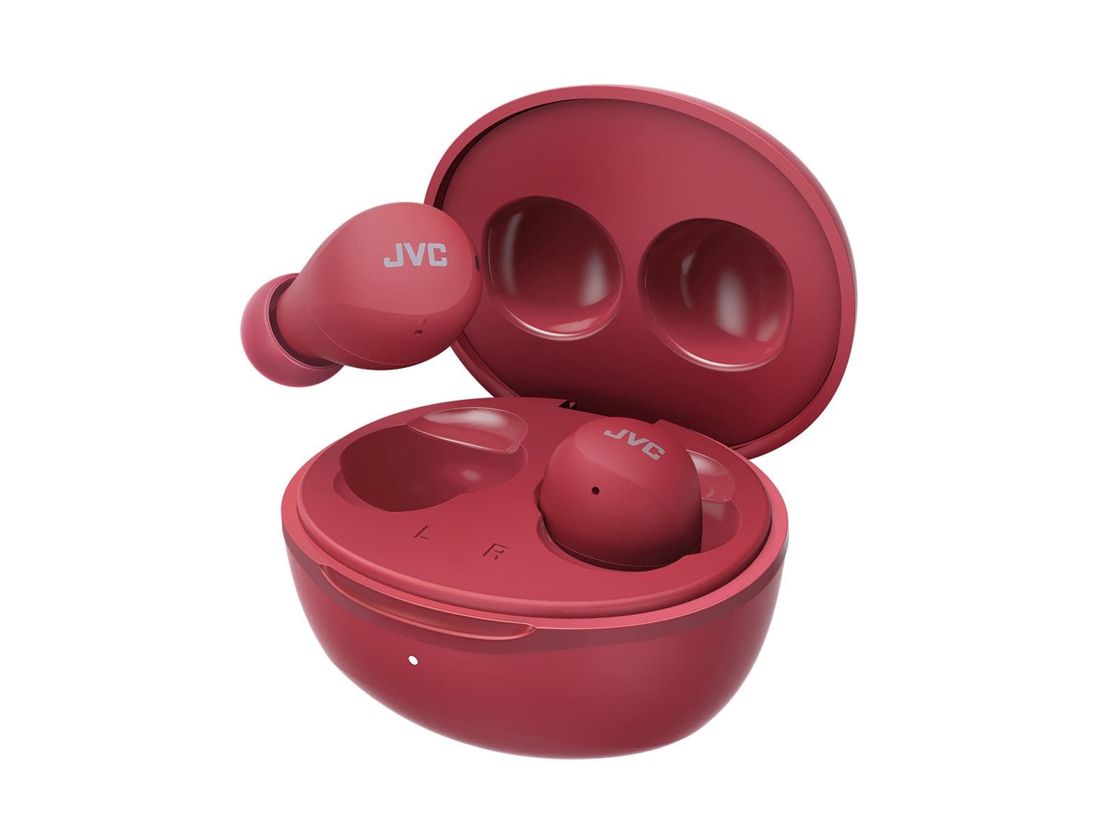 JVC HA-A6T Auricolare True Wireless Stereo [TWS] In-ear Musica e Chiamate Bluetooth Rosso (Mini Gumy HA-A6T Wireless - Bluetooth Earbuds Red - Warranty: 24M)