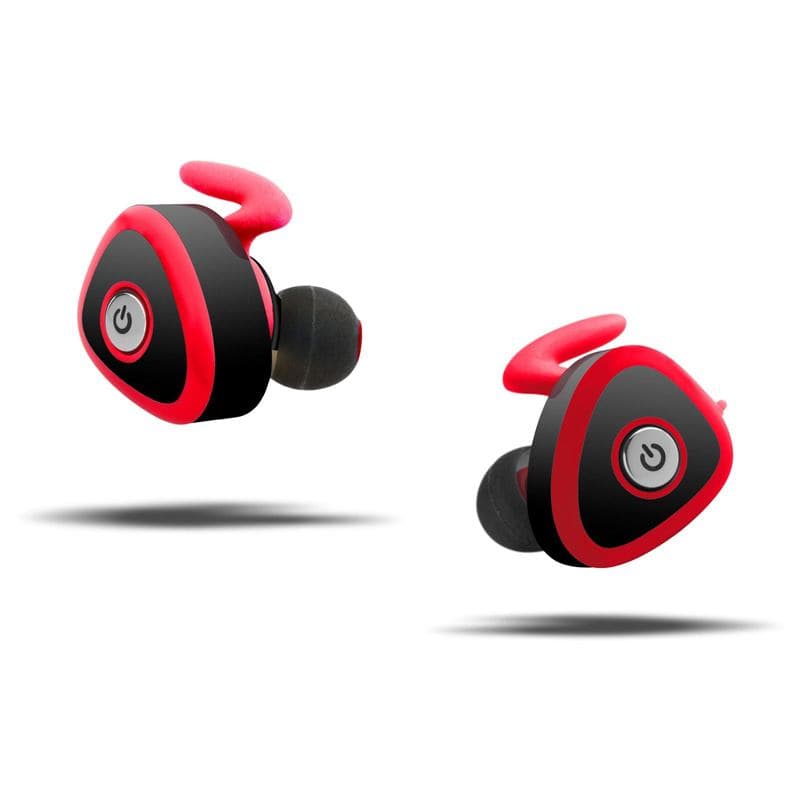 KitSound Comet Auricolare Wireless In-ear Bluetooth Nero, Rosso (KitSound Comet Headset TrÃ¥dlÃ¸s I Ã¸rern)