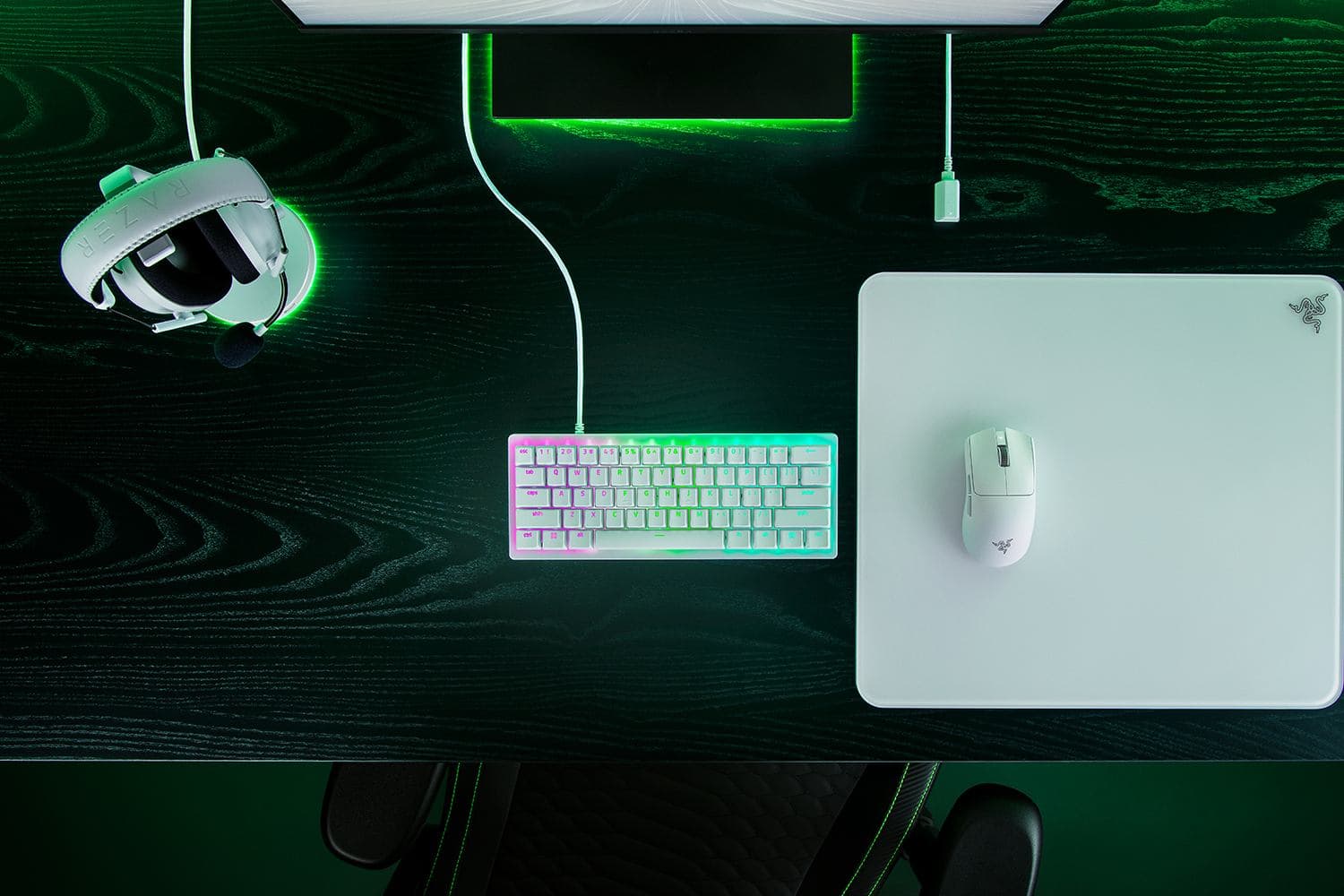 Razer RZ03-04990100-R3M1 tastiera Gaming USB QWERTY Inglese britannico Bianco (Razer Huntsman V3 Pro Mini Gaming Keyb)