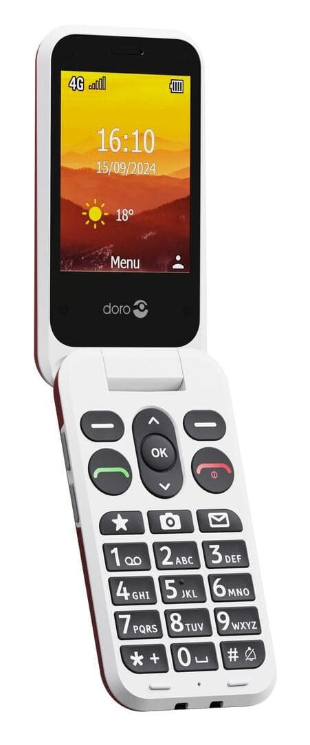 Doro Leva L31 7,11 cm [2.8] 142,7 g Rosso, Bianco Telefono cellulare basico (DORO funktionstelefon - 17 MB - GSM)