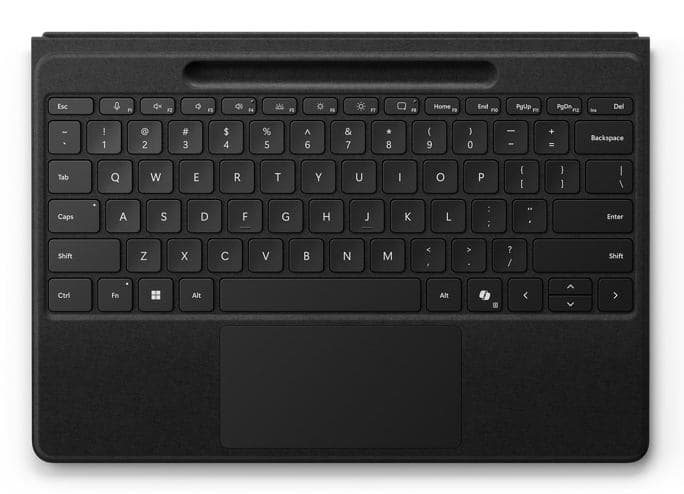 Microsoft Surface Pro Flex QWERTY Nordic Bluetooth Nero (Microsoft Surface SSD)