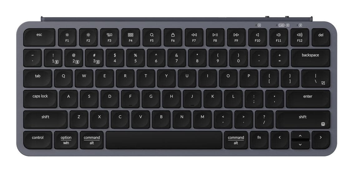 Keychron B1P-K1-BO tastiera Casa/ufficio USB + RF Wireless + Bluetooth Grigio (Keychron B1 Pro Ultra-Slim Wireless Ke)