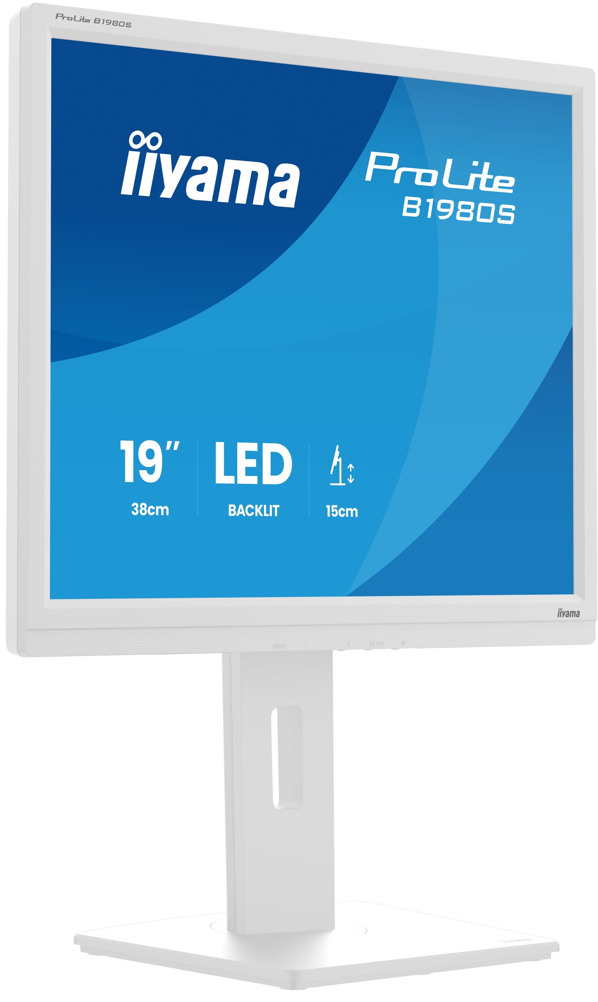 iiyama ProLite B1980S-W1 Monitor PC 48,3 cm [19] 1280 x 1024 Pixel SVGA LED Bianco (iiyama Prolite B1980S-W1 19' LED Monitor)