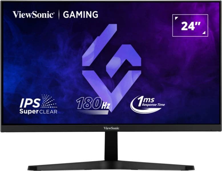 Viewsonic VX24G1-HD Monitor PC 61 cm [24] 1920 x 1080 Pixel Full HD LED Nero (VX24G1-HD 23.8IN IPS FHD 180HZ - 300NITS 2H1DP MPRT 1MS VESA MOUN)
