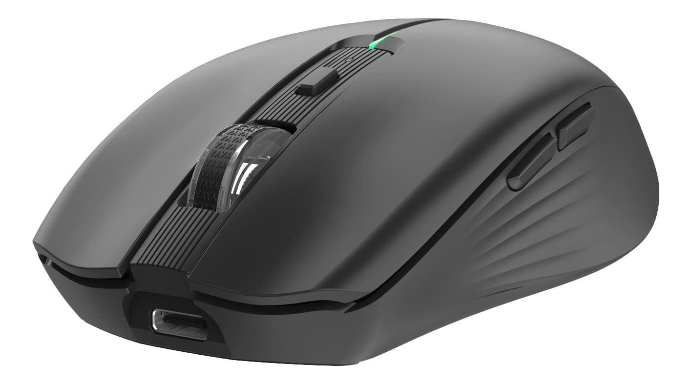 Deltaco MS-816 mouse Universale Mano destra RF senza fili + Bluetooth Ottico 1600 DPI (TrÃ¥dlÃ¸s mus med dual-mode og justerbar)