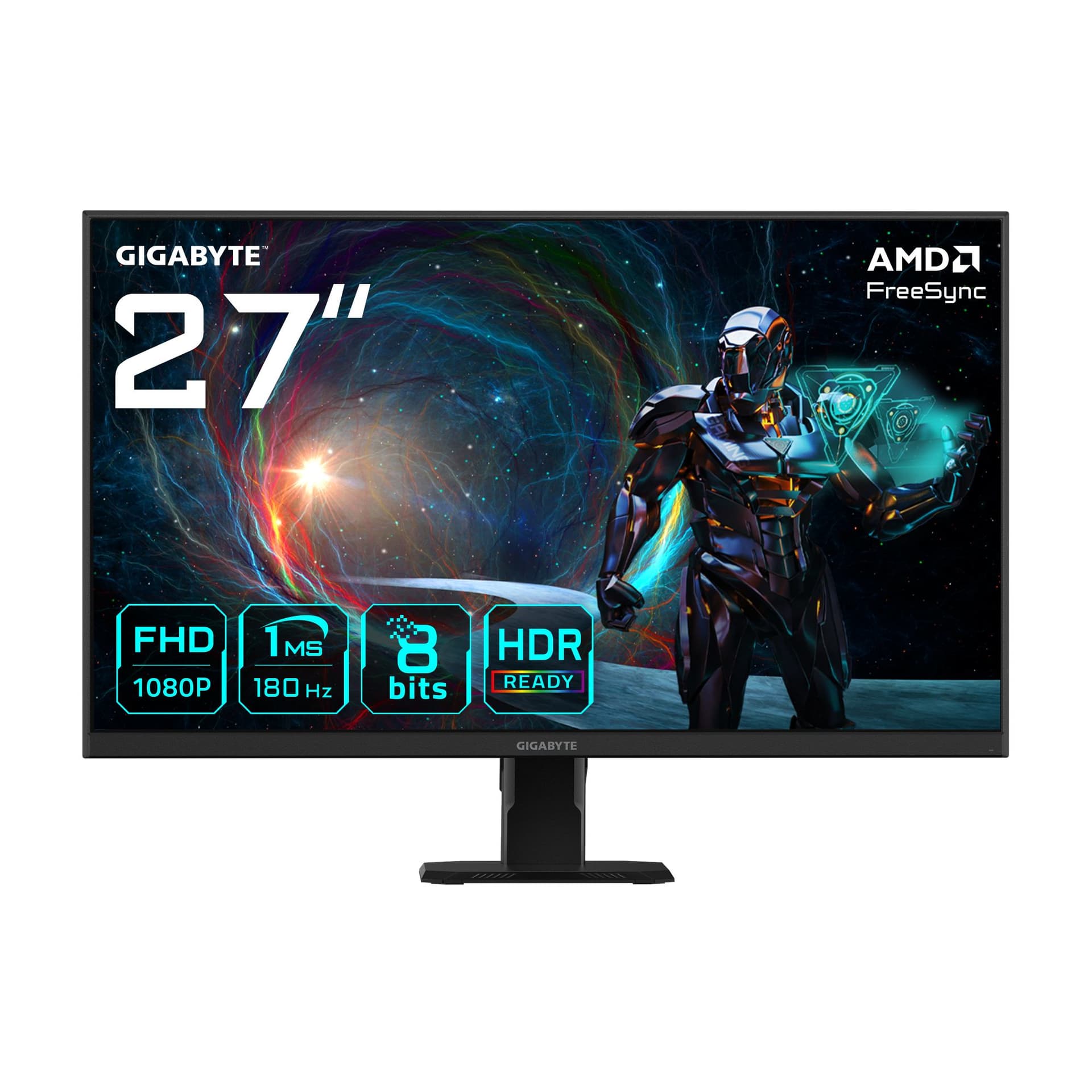GIGABYTE GS27FA Monitor da gioco 27 FHD - 1920 x 1080, 180Hz, 1ms, 300 cd/m², FreeSync, HDR Ready, HDMI 2.0, Displayport 1.4 (GIGABYTE 27 IPS MONITOR GS27FA)