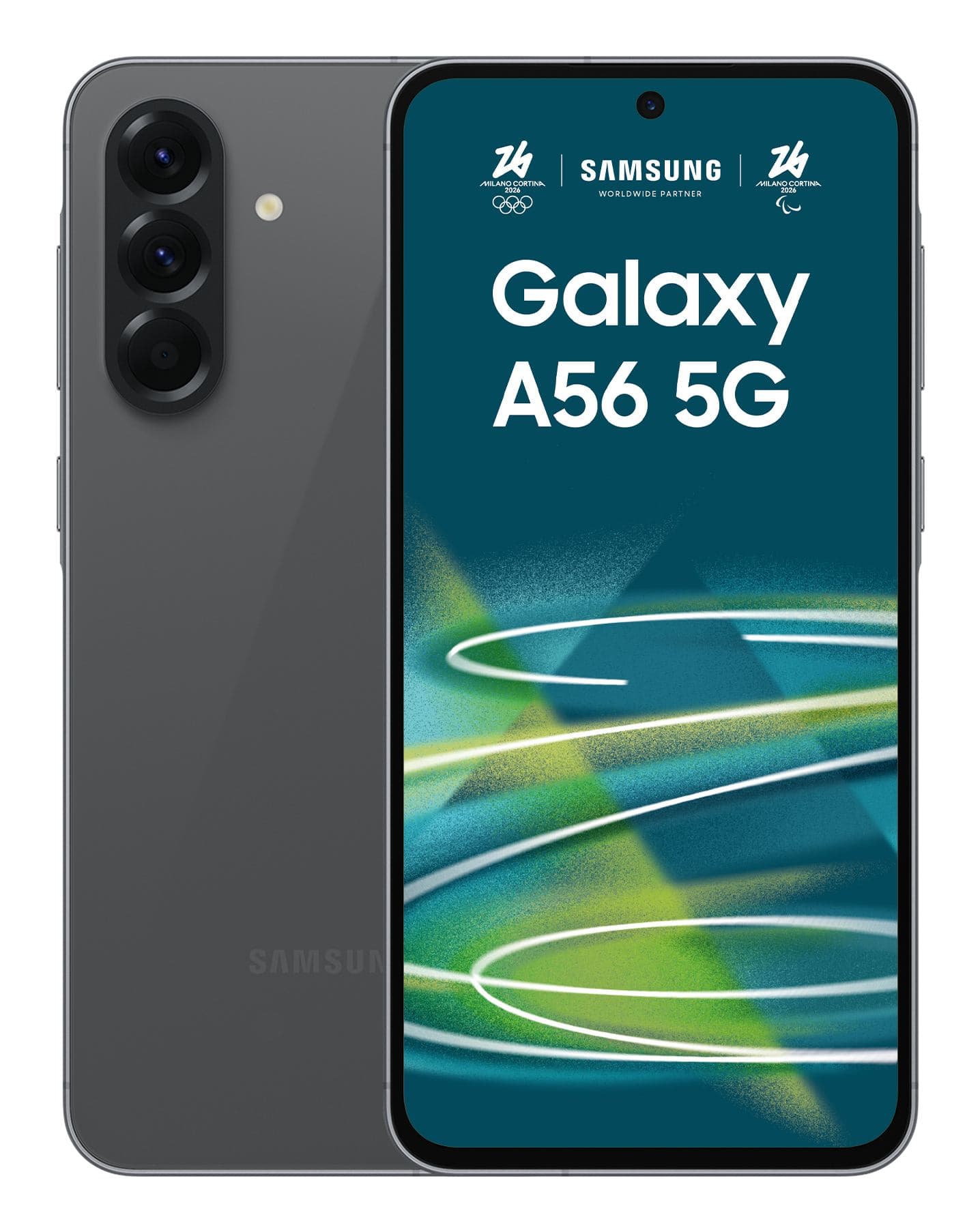 Samsung Galaxy A56 5G, Smartphone con Funzioni intelligenti, Display Super AMOLED 6.7”, 8GB RAM, 256GB, Camera 50MP, Batteria 5.000 mAh, IP67, Awesome Graphite (Galaxy A56 17 Cm [6.7] Dual - Sim Android 15 5G Usb Type-C - 8 Gb 256 Gb 5000 Mah Graphit