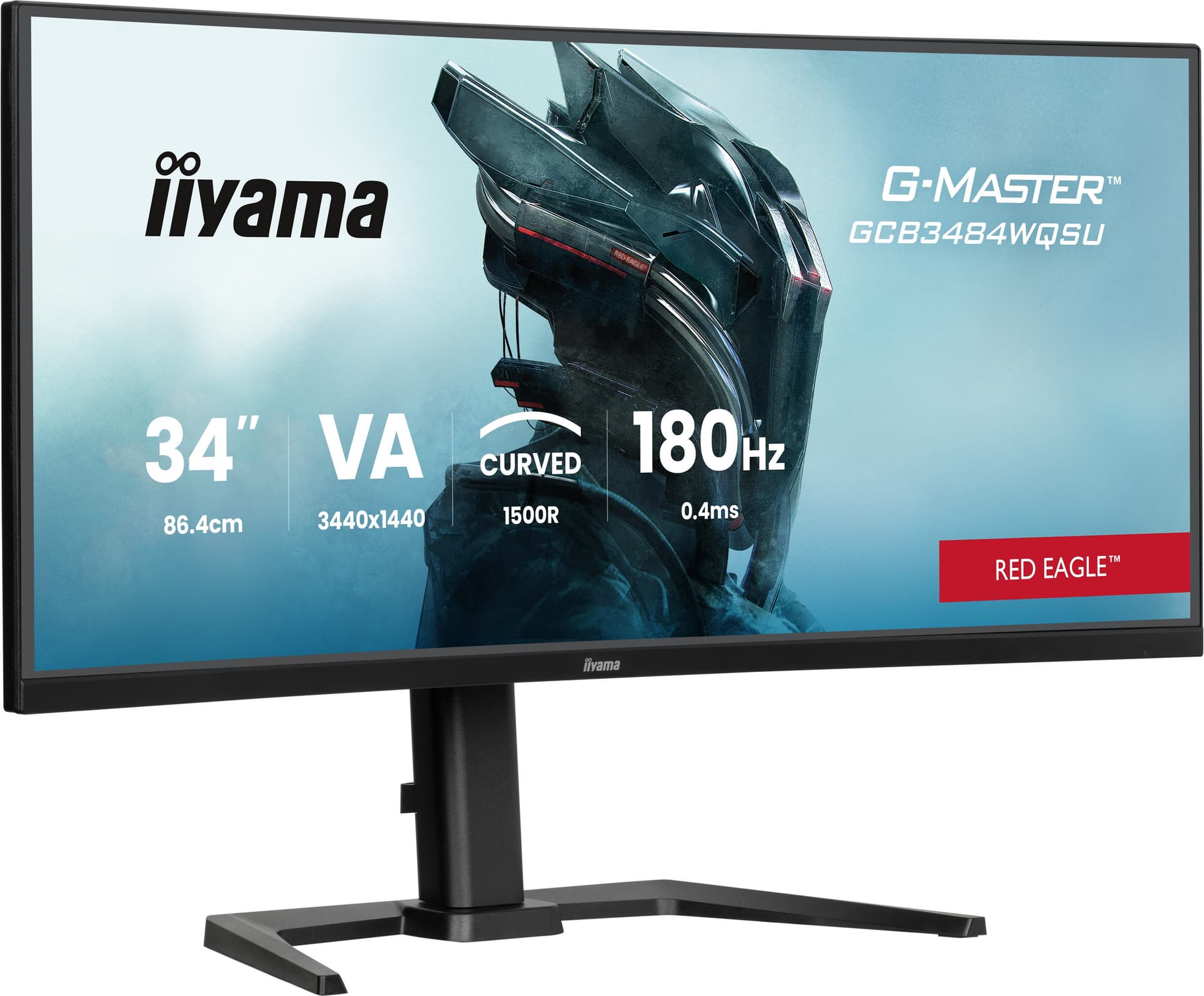 iiyama G-MASTER GCB3484WQSU-B1 Monitor PC 86,4 cm [34] 3440 x 1440 Pixel UltraWide Quad HD LED Nero (iiyama G-MASTER GCB3484WQSU-B1 computer monitor 86.4 cm [3)