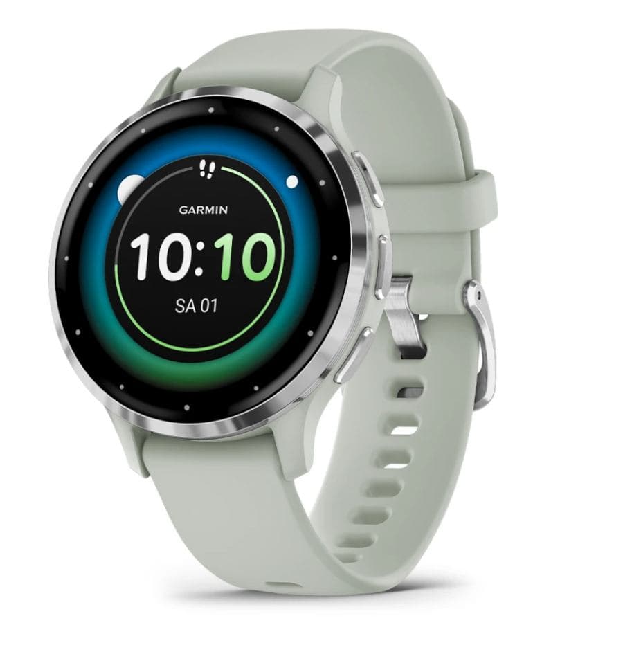 Garmin Venu 3S 3,05 cm [1.2] AMOLED 41 mm Digitale 390 x 390 Pixel Touch screen Grigio, Argento Wi-Fi GPS [satellitare] (Garmin Venu 3S - sage gray - smart ur)