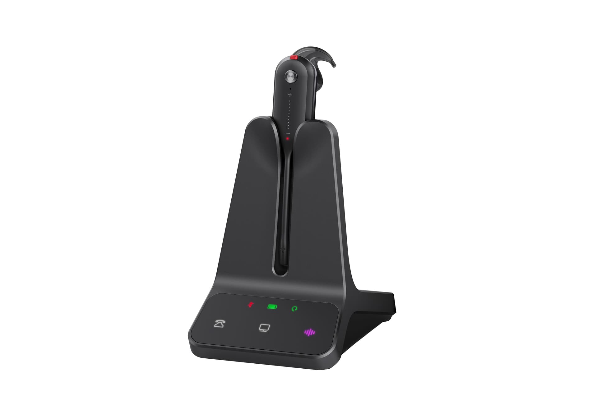 Yealink WH63 E2 UC Auricolare Wireless A clip Musica e Chiamate Nero (Yealink 1208712 WH63 E2 UC)