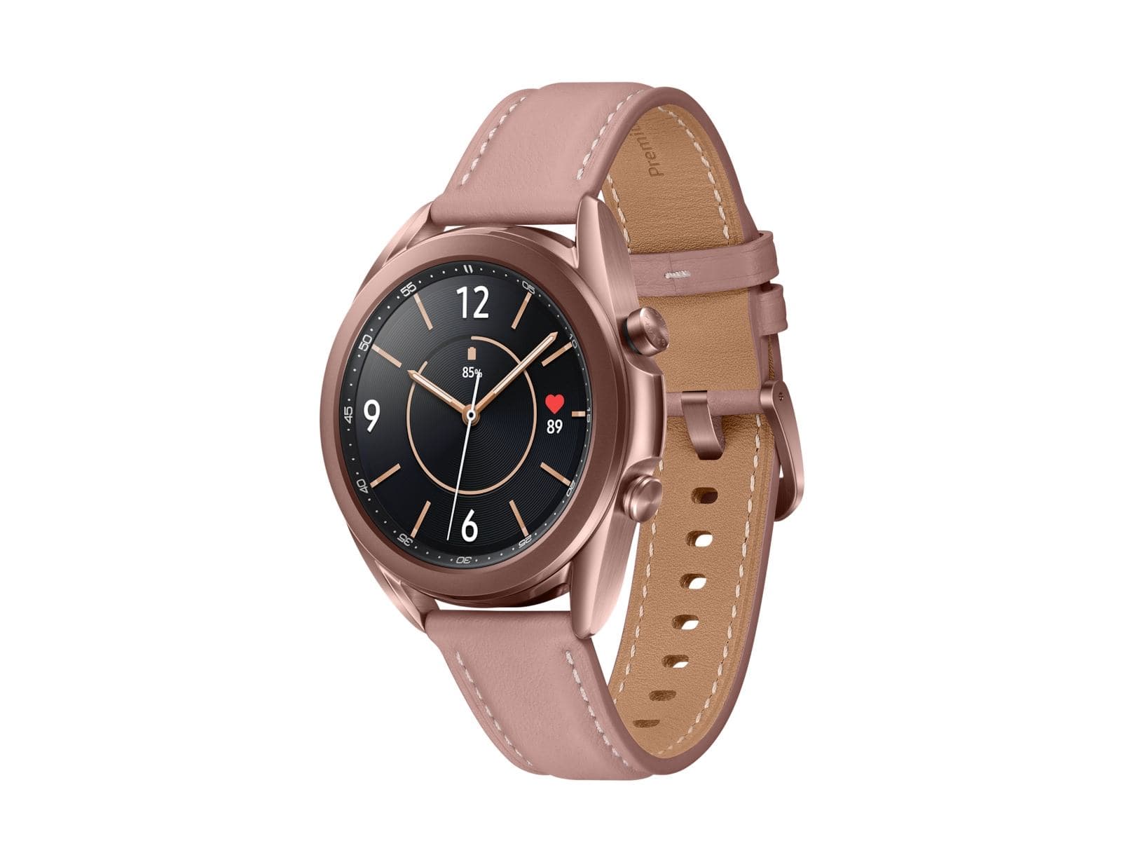 Samsung Galaxy Watch3 Smartwatches & Sport Watches + ET-SLR82 3,05 cm [1.2] OLED 41 mm Digitale 360 x 360 Pixel Touch screen Bronzo Wi-Fi GPS [satellitare] (Samsung SM-R855F Galaxy Watch3 Smartwatch Bundle incl. Band stainless steel 41mm 4G mystic br