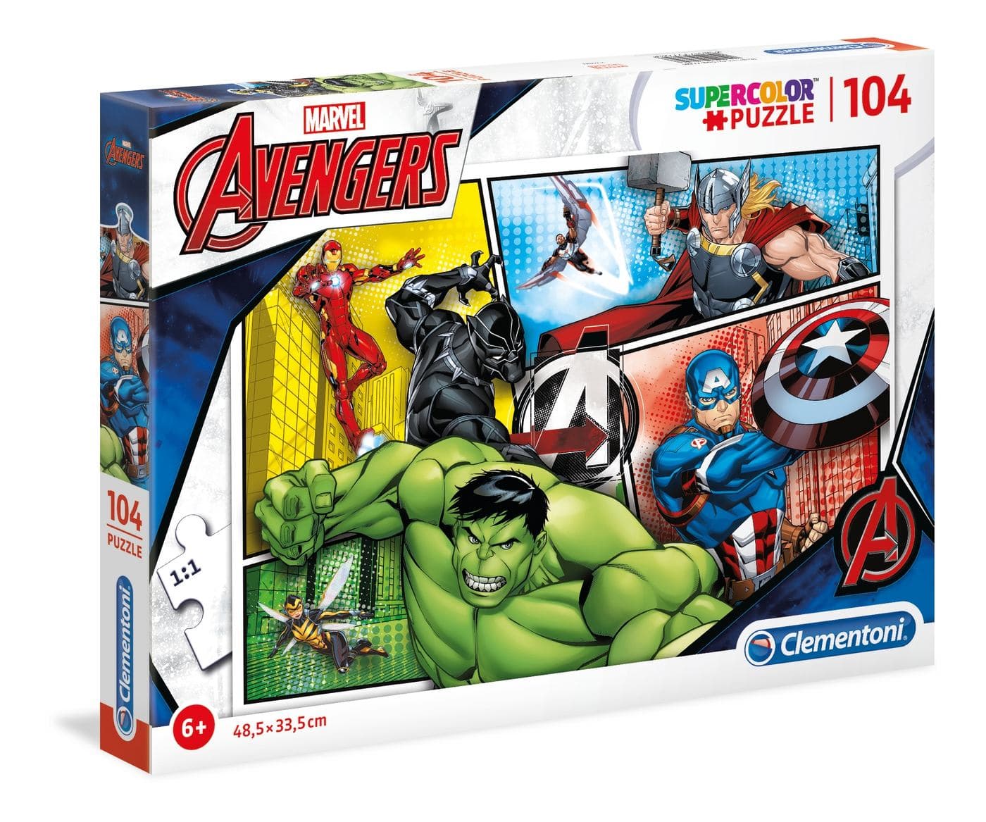 Clementoni 27284 puzzle 104 pz Cartoni (Clementoni SuperColor - Marvel Avenger)