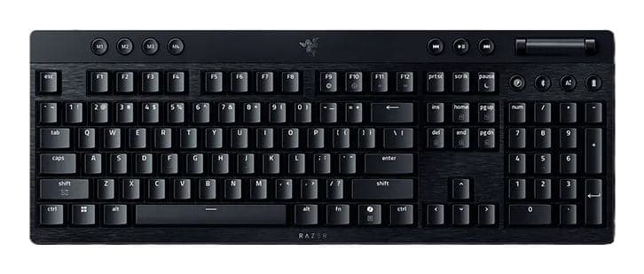 Razer BlackWidow V4 tastiera Gaming USB + RF Wireless + Bluetooth QWERTY US International Nero (RAZER BLACKWIDOW V4 HYPERSPEED KEYBOARD) - Versione UK