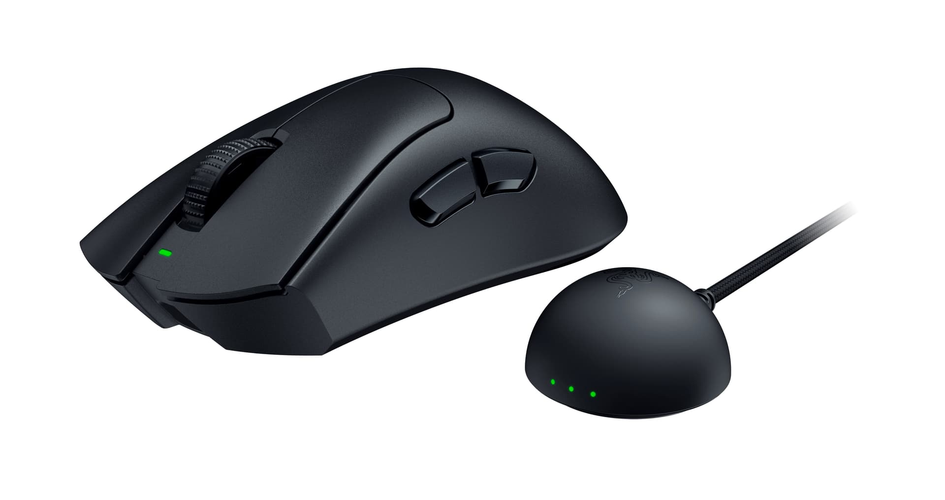 Razer DeathAdder V4 Pro mouse Gaming Mano destra RF Wireless + USB Type-A Ottico 45000 DPI (RAZER DEATHADDER V4 PRO MOUSE BLACK)