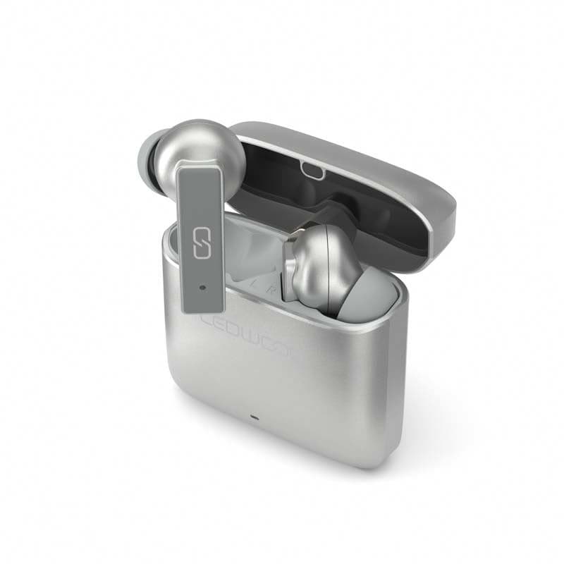 LEDWOOD Titan Auricolare True Wireless Stereo [TWS] In-ear Chiamate/Musica/Sport/Tutti i giorni USB tipo-C Bluetooth Grigio (LEDWOOD Headphone Titan TWS True Wirel)