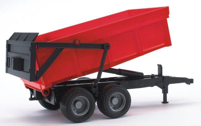 BRUDER Rimorchio Ribaltabile [Rosso] (BRUDER tipping trailer with automatic)