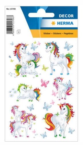 HERMA Unicorn Best Friends adesivo per bambino (Herma stickers Decor unicorn [3])