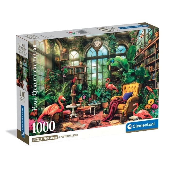 Clementoni High Quality Collection 39936 puzzle 1000 pz Arte (1000 pcs. CB HQC The Greenhouse Librar)
