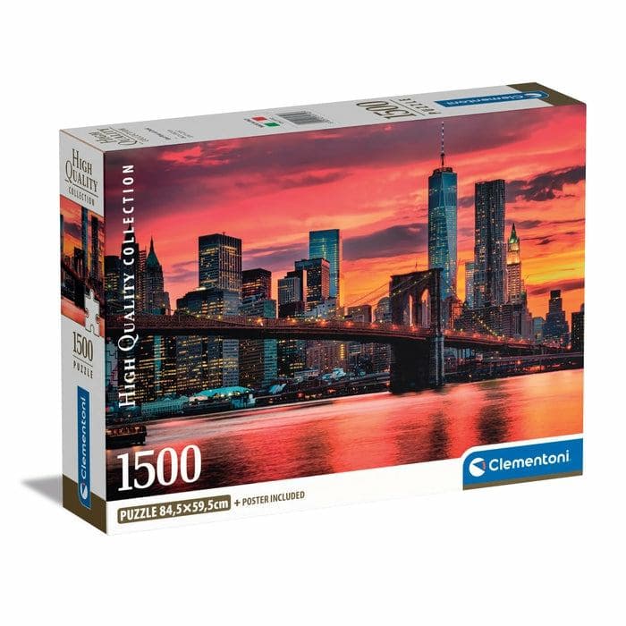 Clementoni High Quality Collection East River at Dusk Puzzle 1500 pz Landscape (Compact)
