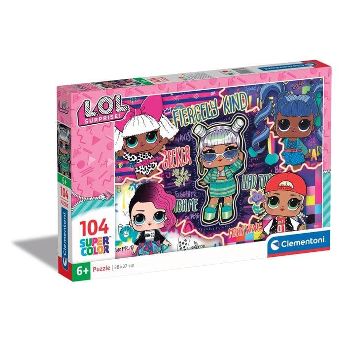Clementoni Supercolor LOL Puzzle 104 pz Cartoni (104 pcs Puzzles Kids LOL)