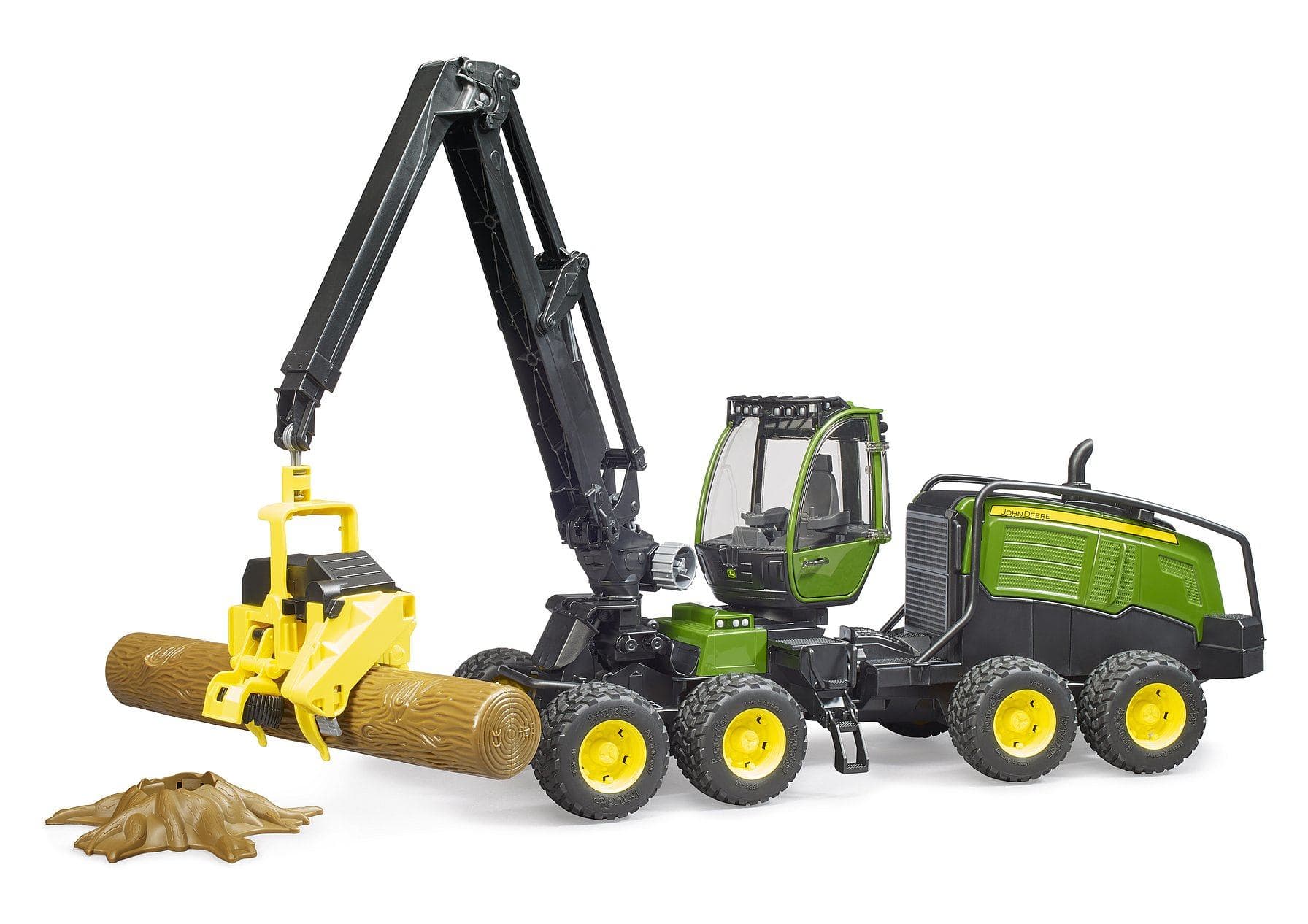 BRUDER Harvester John Deere 1270G con 1 tronco (BRUDER John Deere 1270G Harvester | 02)