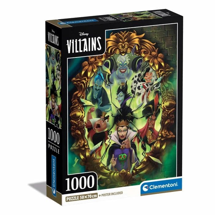 Clementoni Disney Villains Puzzle 1000 pz Cartoni (Disney)