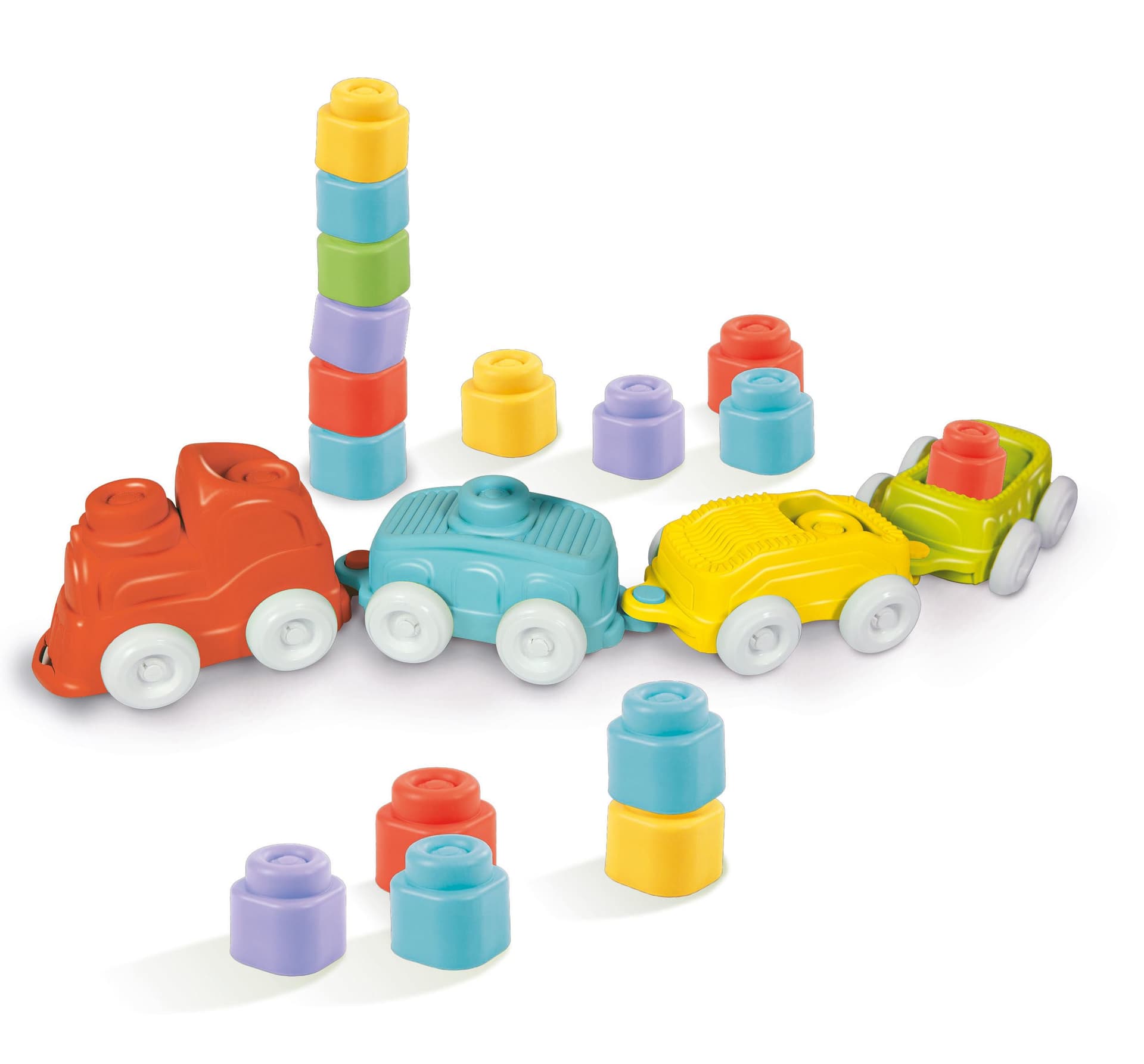 Clementoni SOFT CLEMMY - TRENINO SENSORIALE TOCCA, MUOVI E GIOCA (Clemmy Sensory train)
